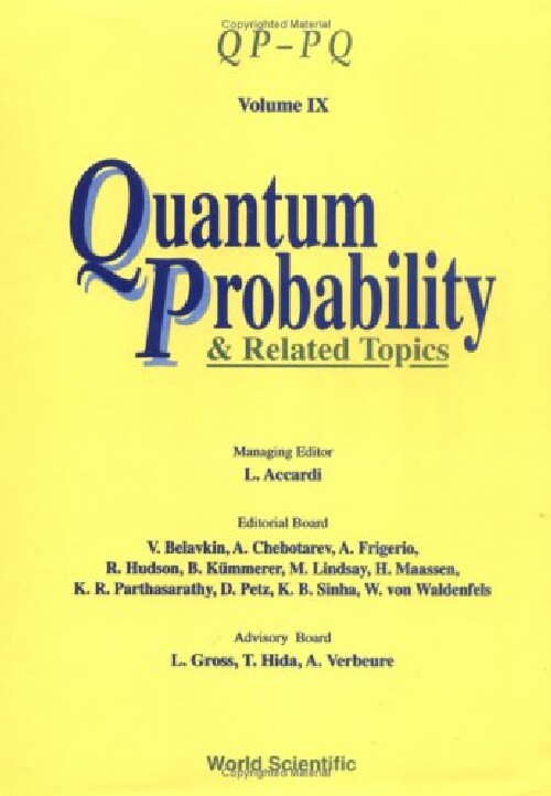 【预订】Quantum Probability and Related Topi...