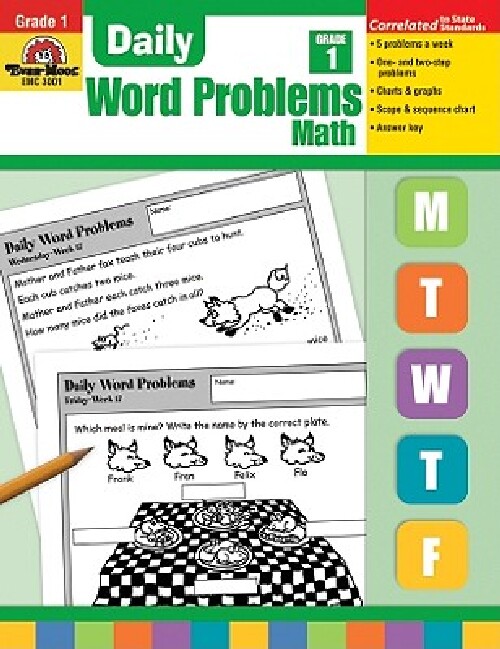 【预订】Daily Word Problems, Grade 1 Math