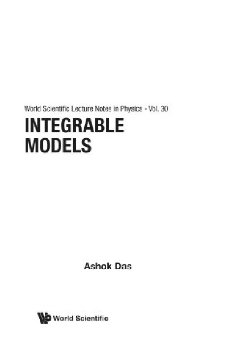 【预订】Integrable Models