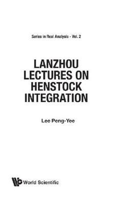 【预订】Lanzhou Lectures on Henstock Integra...