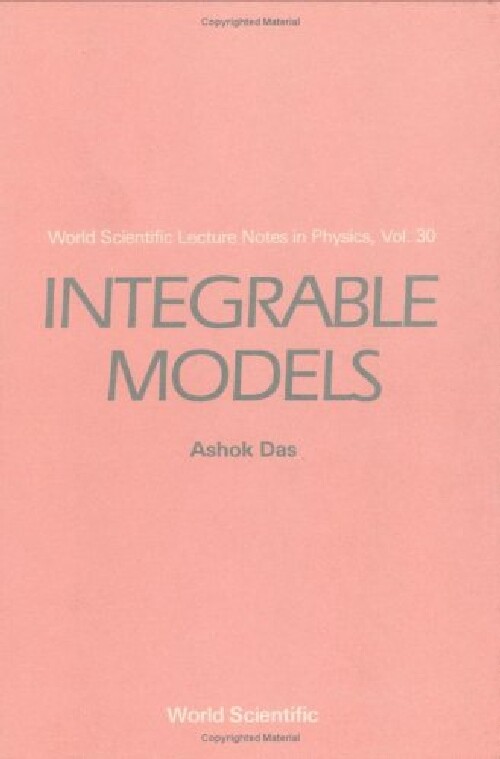 【预订】Integrable Models