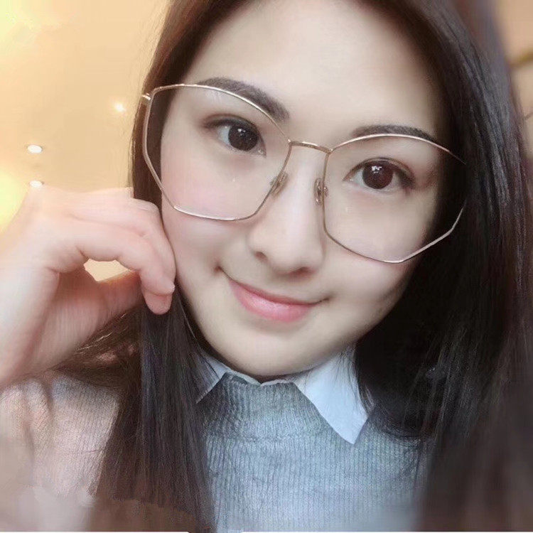 朱正廷同款眼镜架Stellaire04 不规则多边形大框男女款近视眼镜框