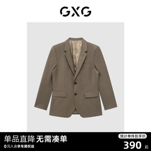 咖色套西西装 新品 22年秋季 GXG男装 商场同款