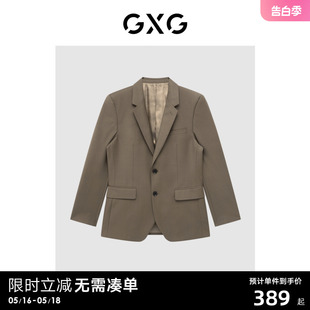 22年秋季 GXG男装 咖色套西西装 新品 商场同款