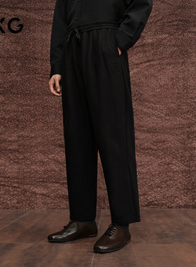 GXG男装 商场同款直筒休闲裤宽松卫裤男长裤25年秋新品G25X023093