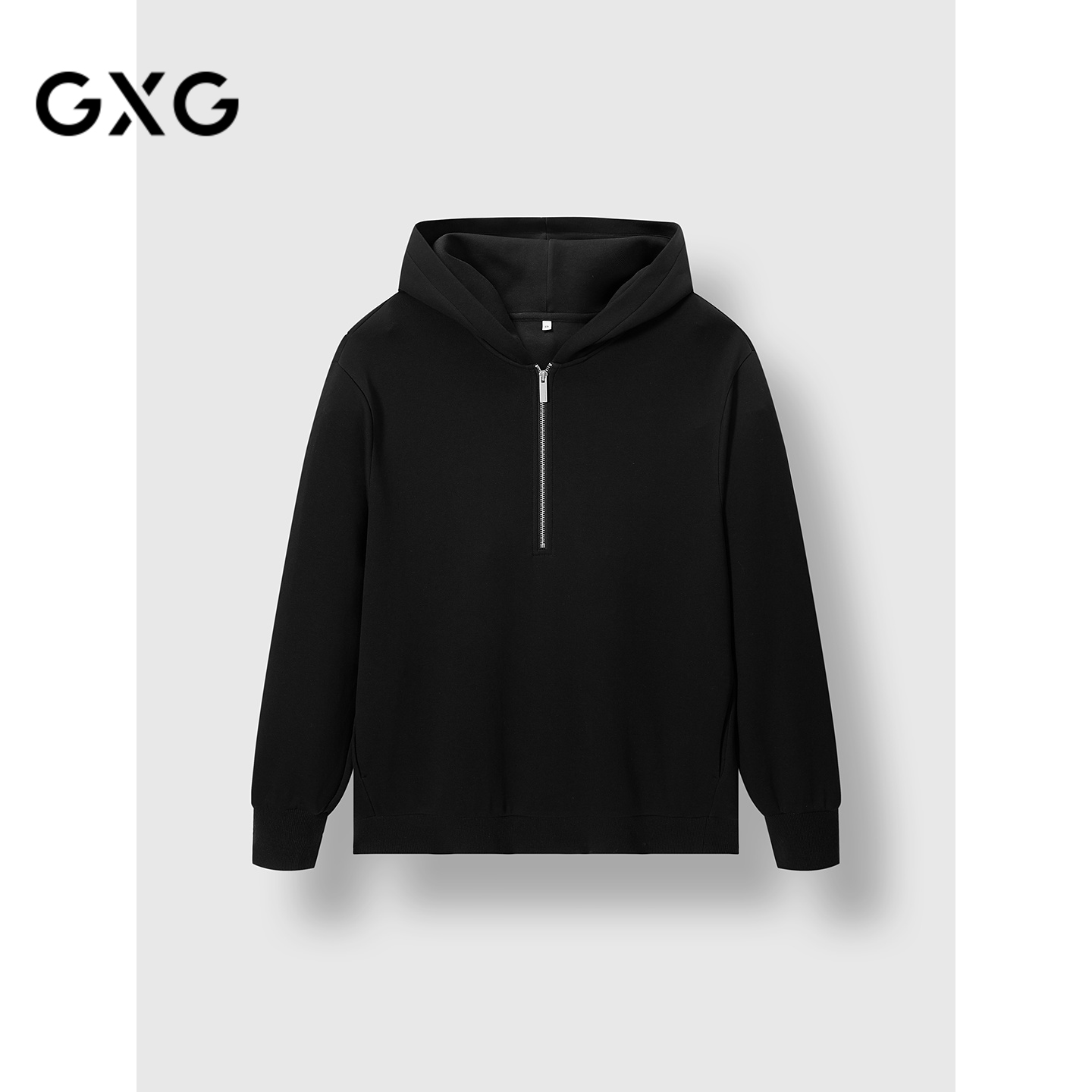 GXG男装 商场同款连帽半开襟卫衣长袖上衣 25秋新品G25X313022