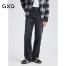 经典 新品 明线压线时髦经典 2025秋季 宽松直筒牛仔长裤 GXG男装