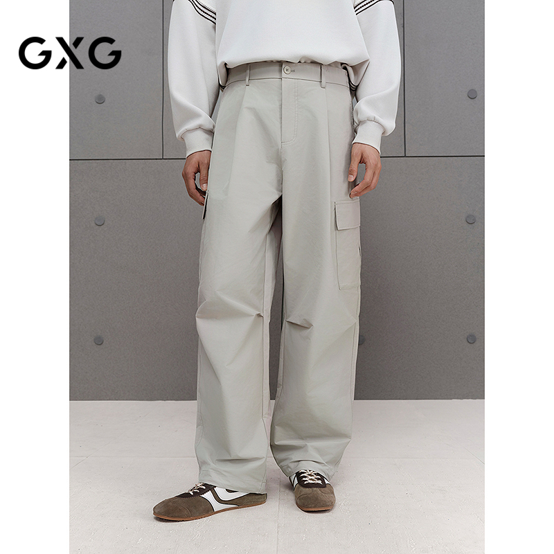 GXG男装 商场同款立体口袋长裤工装休闲裤25年秋季新品G25X023109