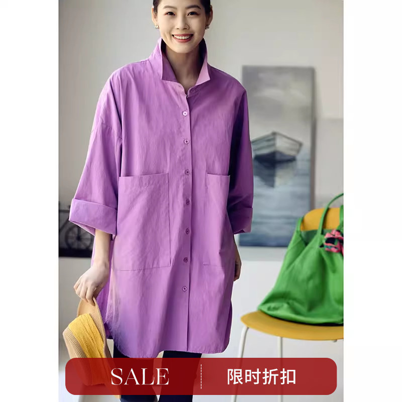 纯棉衬衫米兰宣言纯棉大兜慵懒