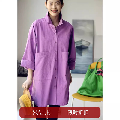 纯棉衬衫米兰宣言纯棉大兜慵懒