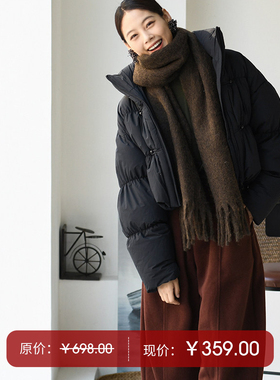 Y76690 文艺气质小众设计新中式盘扣立领短款羽绒服女冬米兰宣言