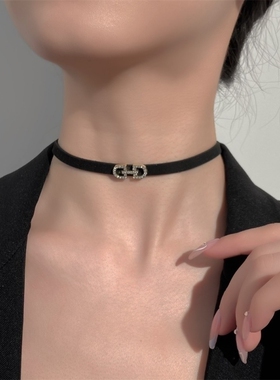 辣妹暗黑风choker高级感百搭小众颈链个性气质新款女饰品