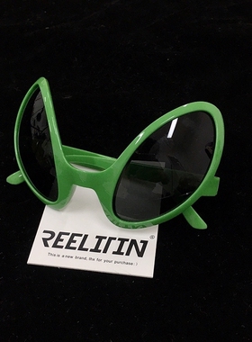 ins网红街拍可爱个性外星人墨镜女生日派对眼镜搞怪沙雕酒吧