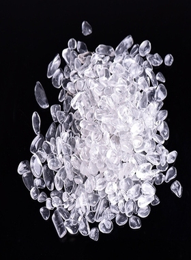 天然白水晶消磁石水晶碎石手链灵摆净化石消磁碗