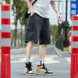 @日系大码M-5XL大口袋工装牛仔裤男大码直筒五分短裤DK038-P40，男装牛仔裤，星座223（原229-2）
