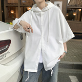 红炸街高级感连帽开衫短袖衬衣 CS120-P40,男装T恤,星座223(原229-2),四季星座 红炸街高级感连帽开衫短袖衬衣 CS120-P40,男装T恤,星座223(原229-2),四季星座