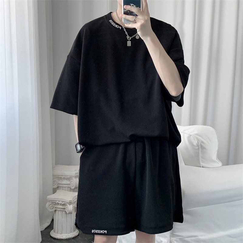 夏季短袖T恤短裤运动套装男大码TZ2226/P50，男装牛仔裤，星座223（原229-2）