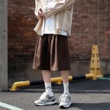 @港风夏季运动短裤男ins潮牌简约百搭宽松直筒五分裤DK072-P30，男装牛仔裤，星座223（原229-2）