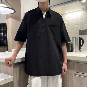 @港风   夏季薄款宽松日潮工装衬衣男生半袖机能衬衫  CS111-P35图片