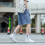 @日系大码M-5XL工装牛仔裤男大码款直筒五分短裤DK038-P40，男装牛仔裤，星座223（原229-2）