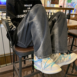 @港风2025新款慵懒风牛仔裤男宽松直筒新款渐变长裤NZ174-P45，男装牛仔裤，星座223（原229-2）