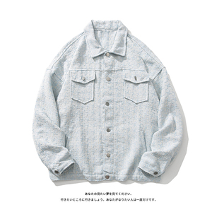 @日系 小香风翻领夹克男女同款100-210斤可穿 FF2102/P95 控118，男装夹克，星座223（原229-2）