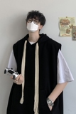 @港风连帽无袖男潮牌背心T恤夏季新款DT22-P30，男装背心/马甲，星座223（原229-2）
