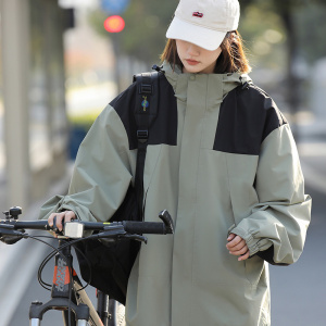 中性冲锋衣男女2025春户外森系夹克薄外套 JK001-P55图片