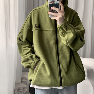 秋冬摇粒绒夹克男开衫卫衣加大码外套 JK280/P65图片