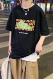@港风卡通印印短袖T恤男夏季纯棉打底半袖DT18-P25，男装T恤，星座223（原229-2）
