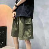 M-5XL日系大口袋工装五分短裤男大码纯棉阔腿中裤DK056-P35，男装牛仔裤，星座223（原229-2）