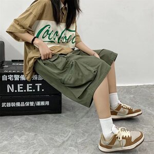 @港风   短裤宽松五分裤男直筒港味显瘦中裤女潮ins DK030-P50图片