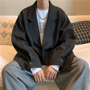 @港风 2021休闲西装男秋季新款港味西服宽松百搭外套XF6514-P55图片