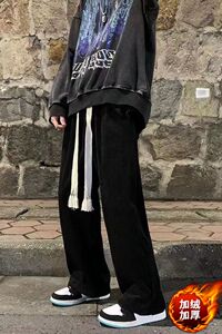@港风 加绒加厚灯芯绒裤男阔腿直筒裤NZ208-P45图片