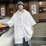 红炸街高级感连帽开衫短袖衬衣CS120-P40，男装T恤，星座223（原229-2）