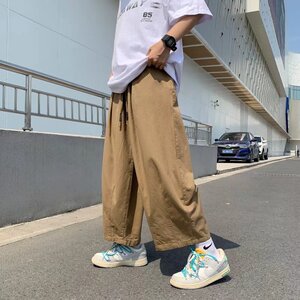 @港风  夏季工装九分裤宽松阔腿裤潮男萝卜裤 NZ271-P40图片