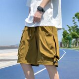 @港风ins潮流复古百搭宽松直筒工装五分裤休闲裤潮男DK069-P35，男装牛仔裤，星座223（原229-2）