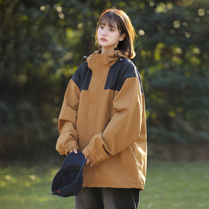 中性冲锋衣男女2025春户外森系夹克薄外套 JK001-P55图片