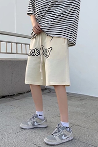 @港风   针织短裤卫裤夏季运动五分裤潮  DK018P30图片