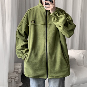秋冬摇粒绒夹克男开衫卫衣加大码外套 JK280/P65图片