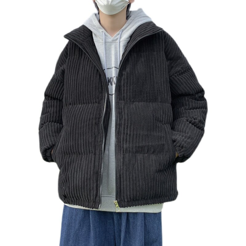 @港风冬季条绒灯芯绒棉衣男潮牌立领保暖棉服外套MY1090-P80,男装棉衣,星座223（原229-2）