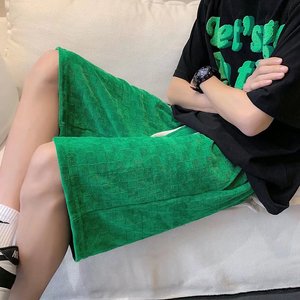@港风  雪尼尔夏季短裤男五分裤宽松 DK031-P35图片