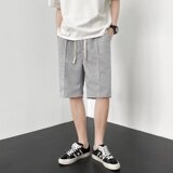 @港风短裤男夏季薄款流纯色五分中裤宽松运动裤DK039-P30，男装牛仔裤，星座223（原229-2）