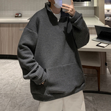 @港风2025春季新款华夫格卫衣男宽松立领上衣WY131-P40，男装卫衣，星座223（原229-2）