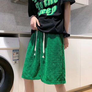 @港风  雪尼尔夏季短裤男五分裤宽松 DK031-P35图片