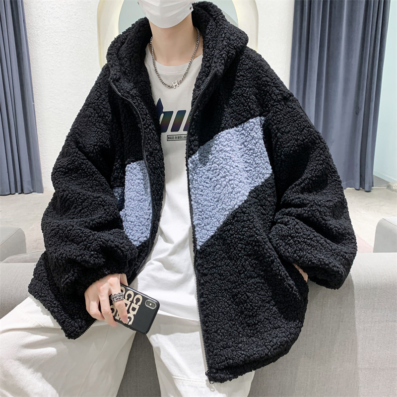 @港风羊羔毛外套男韩版潮流秋冬薄款棉衣夹克MY9007-P55,男装夹克,星座223（原229-2）