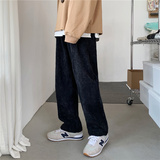 @港风灯芯绒加绒加厚休闲裤男冬季新款NZ204常规P35加绒P45，男装卫衣，星座223（原229-2）