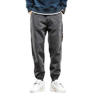 @日系大码 M-4XL 哈伦牛仔裤男潮牌束脚休闲长裤NZ191-P50图片