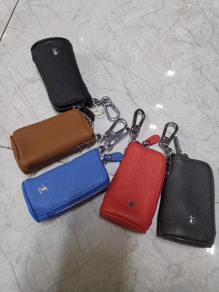 钥匙收纳包2026新款潮牛皮简约百搭通用车钥匙迷你小包拉链钥匙扣