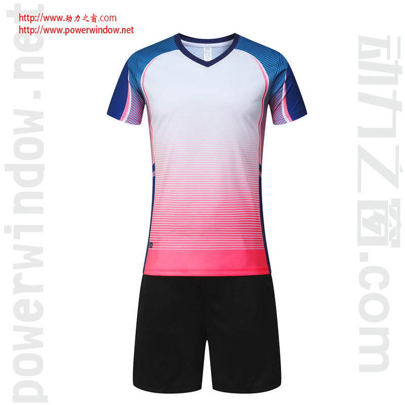 速干运动装男女排球短袖运动套装